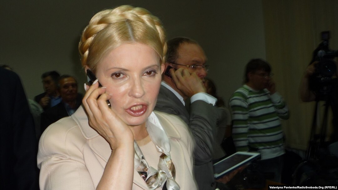 Ex-Prime Minister and presidential hopeful Yuliya Tymoshenko during a court hearing in Kyiv in 2011.