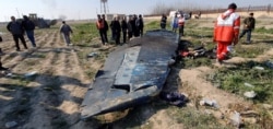На місці катастрофи українського літака поблизу Тегерану, Іран