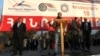 Armenia - A senior member of the Prosperous Armenia Party addresses an opposition rally in Ararat, 3Oct2014.