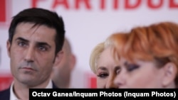 Claudiu Manda, europarlamentar PSD, alături de soția sa, Lia Olguța Vasilescu, primarul Craiovei.