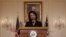 U.S. Secretary of State Condoleezza Rice at the news conference in Washington today