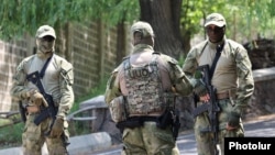 Armenia - National Security Service officers raid businessman and opposition leader Gagik Tsarukian's villa outside Yerevan, July 6, 2026.