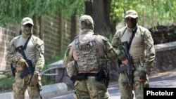 Armenia - National Security Service officers raid businessman and opposition leader Gagik Tsarukian's villa outside Yerevan, July 6, 2026.