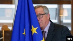 Белги -- Еврокомиссин президент Юнкер Жан-Клод Европин байракхаца ловзуш ву