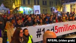 Sa protesta u Beogradu 9. februara 2019.