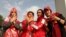 Iranian women enter stadium to watch Persepolis-Kashima match in Tehran 