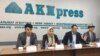 The Noor political party and its founder, Myktybek Arstanbek (third from left), have been courting controversy recently with their promotion of "religious and traditional" values. 