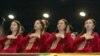 Turkmenistan – A choir singing at the inauguration ceremony for the new Turkmen President, Ashgabat, 14Feb2007