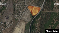 Супутниковий знімок кладовища Мекензієви Гори. Севастополь, 3 липня 2025 року