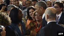 Президент США Барак Обама на встрече с предпринимателями Кубы. Гавана, 21 марта 2016 года.