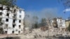 Наступствы расейскага абстрэлу Краматорску Данецкай вобласьці ў ліпені 2025 году. Ілюстрацыйнае фота