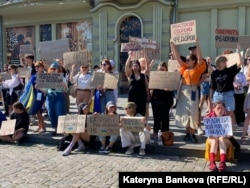 Протест проти відставки міністра оборони Михайла Федорова. Одеса, 16 липня