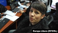  Liliana Barbăroșie la Centrul de presă al CEC-ului