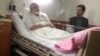 Karroubi during a previous hospitalization- File photo
