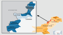Карта Пакистана.