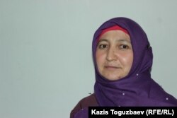 Жанна Умирова, свидетель в Илийском районном суде по делу о насилии в отношении заключенной женщины-трансгендера. Поселок Отеген батыра Алматинской области, 6 марта 2020 года.