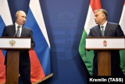 Путін і Орбан. Будапешт, 3 жовтня 2019 року
