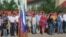 Линейка, посвященная Дню знаний в симферопольской академической (бывшей украинской) гимназии. Крым, Симферополь, 1 сентября 2017 года. Архивное фото
