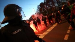 Neredi na protestima u Lajpcigu, 7. novembar