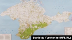 Карта Крыма, иллюстрационное фото