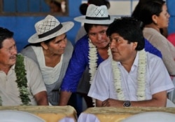 Эво Моралес на встрече с производителями коки. Кочабамба, 12 октября 2014 года