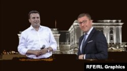 Илустрација Зоран Заев и Христијан Мицкоски