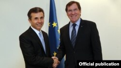 Georgian Prime Minister Bidzina Ivanishvili and PACE President Jean-Claude Mignon