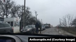 Unul din posturile "vamale" ale regimului de la Tiraspol în raionul Dubăsari. 24.12.2019