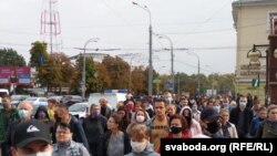 Акція протесту в Білорусі, Гомель, 27 вересня 2020 року