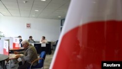 Biračko mjesto u Gdanjsku, 7. aprila 2024.