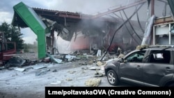 Влучання в автозаправну станцію зафіксували в Полтавському районі