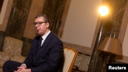 Presidenti serb, Aleksandar Vuçiq.
