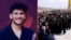 Iran - Alireza Seydi, a 16-year-old who was killed during protests in Tehran, and a scene from his funeral in Abdanan - screen grab