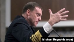 U.S. Admiral Mike Rogers, director of the U.S. Cyber Command and National Security Agency