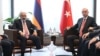 Armenia-PM of Armenia Nikol Pashinian meets with President of Turkey Erdogan, 24Sep2024