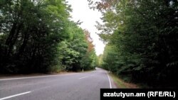 A road connecting the Armenian cities of Kapan and Goris, September 3, 2018.