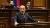 Armenin Prime Minister Nikol Pashinian appears in parliament on May 3.