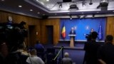 Premierul Ilie Bolojan, în conferință de presă la Palatul Victoria.