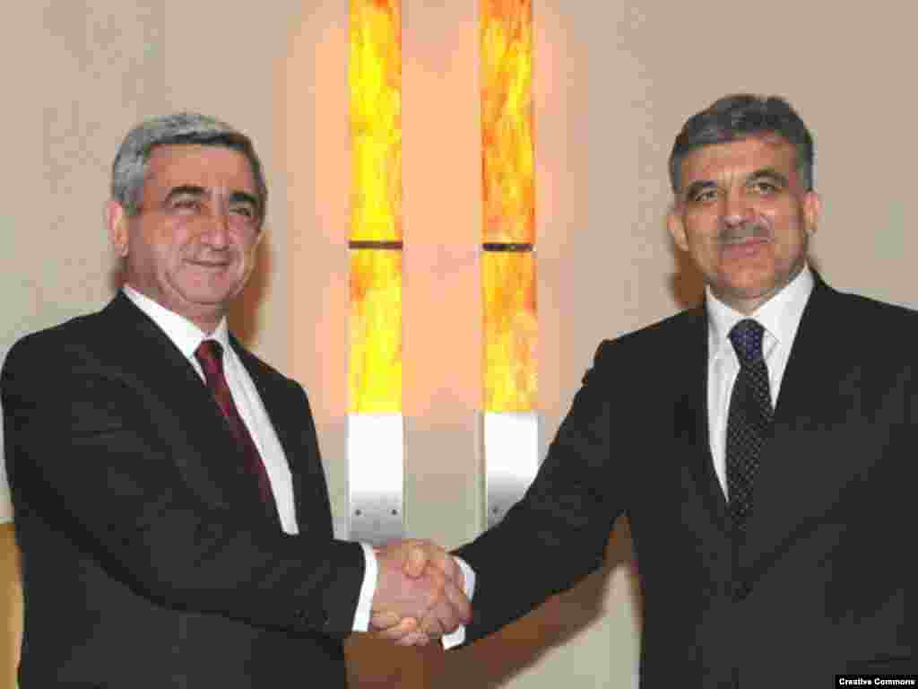 Serj Sarkisyan və Abdullah Gül