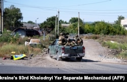 Украинские военнослужащие 93-й бригады ВСУ в районе Дружковки Донецкой области, 22 августа 2026 года
