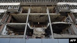 Ndërtesë e shkatërruar nga fushata e NATO-s në Beograd, foto nga arkivi