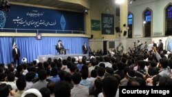 Iran Supreme Leader Ali Khamenei speaking after the June 7 terror attacks in Tehran