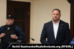 Обрання запобіжного заходу Андрієві Єрмаку в суді. Київ, 12 травня 2026 року