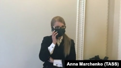 Юлія Тимошенко в захисній масці, березень 2020 року