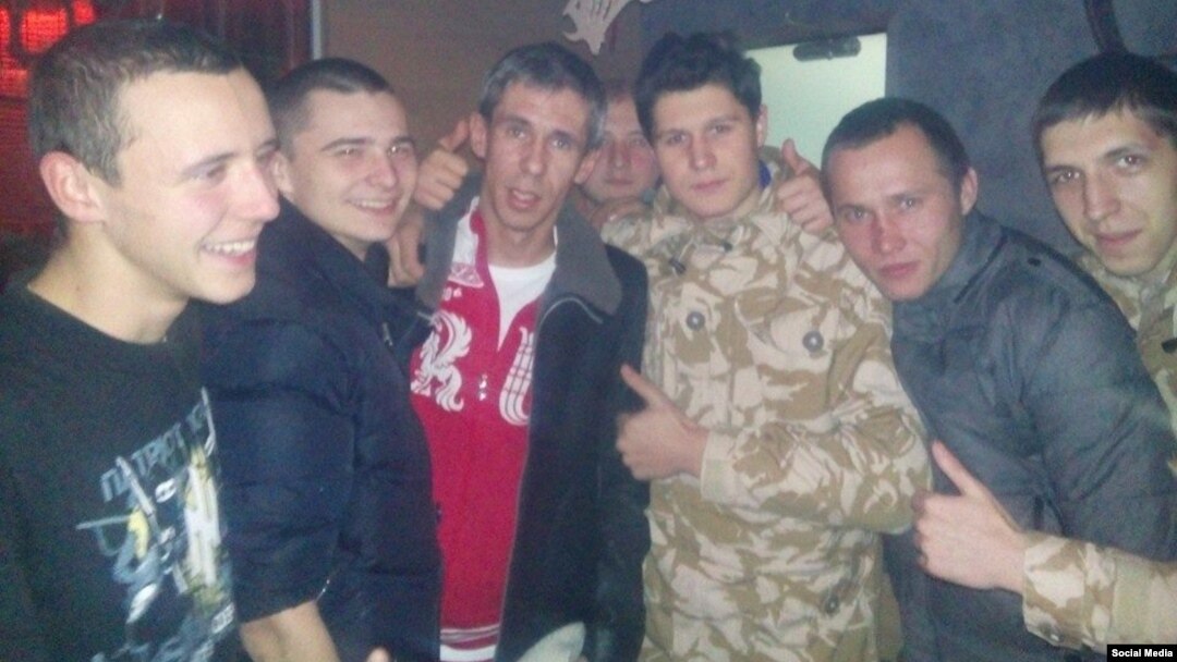Aleksei Panin (center) in Odesa in 2015