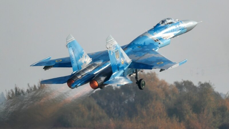 Ва Ўкраіне разьбіўся зьнішчальнік Су-27. Ёсьць ахвяры