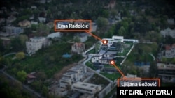 Parcele u vlasništvu Eme Radoičić i Ljiljane Božović, jedna do druge u beogradskom naselju Dedinje.