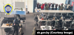 Ператрус у адным з кол-цэнтраў Менску, які мог выкарыстоўвацца тэлефоннымі махлярамі