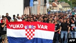 Sa prosvjeda protiv ćirilice u Vukovaru, rujan 2013.