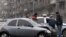 Armenia -- Traffic police investigate a car collision in Yerevan, 11Jan2011.